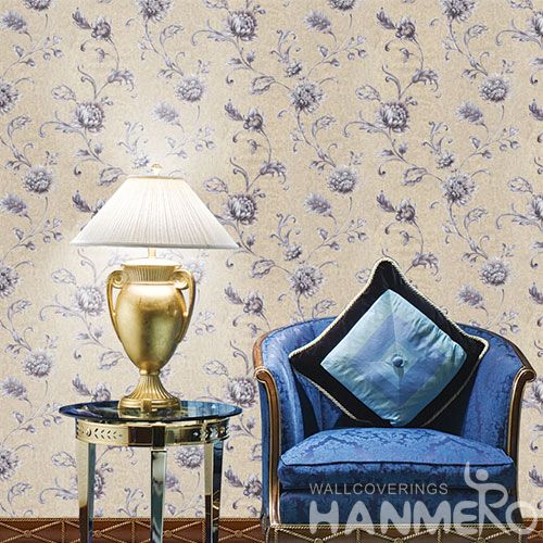 HANMERO Best Selling Lovely Flowers Walllpaper in Modern Style from Chinese Manufacturer 0.53 * 10M PVC Kids Room Decoration