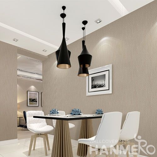 HANMERO New Arrival Wallcovering Supplier Designer Non-woven Pure Color Wallpaper with Best Prices from Hubei China