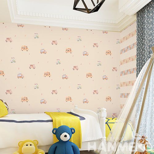 HANMERO Modern Cars Pattern Non-woven Wallpaper for Boys Kids Room Wholesale Prices with Unique Technology