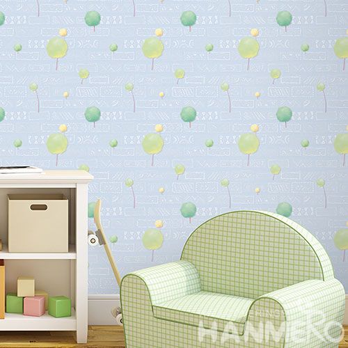 HANMERO Latest Decorative Green Color Non-woven Wallpaper Distributor Offered by Professional Wallcovering Manufacturer