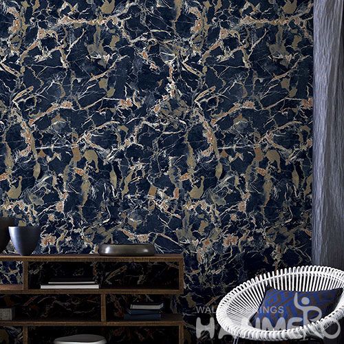 HANMERO Home Interior Non-woven Stone Marble Pattern Wallpaper Collection Vendor from China