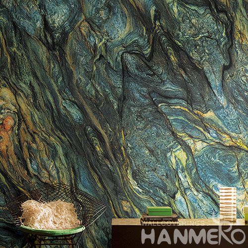 HANMERO Luxury Stylish Stone Unique Wallpaper 0.53 * 10M Non-woven Wallcovering from Chinese Factory