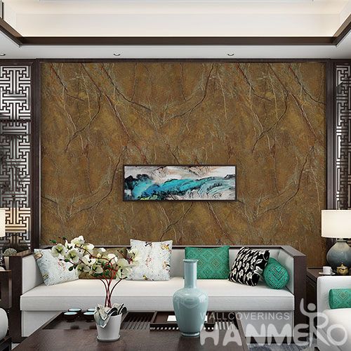 HANMERO Natural Material Top Quality Living Room Bedroom Stone Design Wallpaper Shop Online Wall Decoration