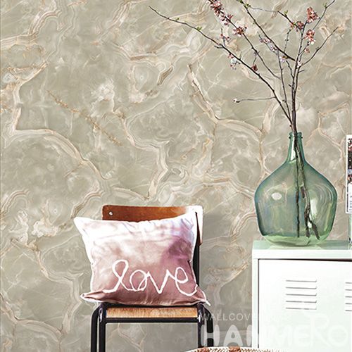 HANMERO 0.53 * 10M / Roll 3D Stone Pattern Professional Non-woven Contemporary Wallpaper Supplier from China Chinese