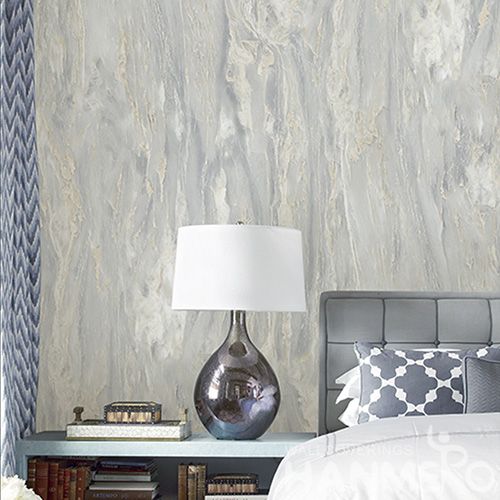 HANMERO Latest 0.53 * 10M / Roll 3D Stone Textured Design Home Wallpaper Collection with Unique Technology