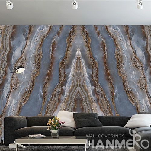 HANMERO Non-woven 0.53 * 10M / Roll Speical Stone Design Wallpaper for Home Interior Decor CE SGS Certificate