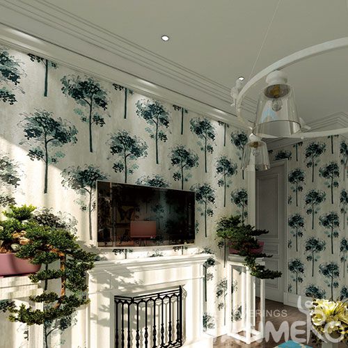 HANMERO Eco-friendly Natural Suede Wallpaper 0.53 * 10M Beautiful Tress Living Room Decorating Wallcovering Latest 
