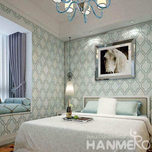 HANMERO Household Living Room Wall Suede Wallpaper 0.53 * 10M Best Selling Wallcovering Chinese Factory in Modern Style
