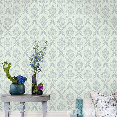 HANMERO Interior Decoration Chinese Factory 0.53 * 10M Non-woven Wallpaper Professional Wallcovering Dealer Modern Classic Damask Style