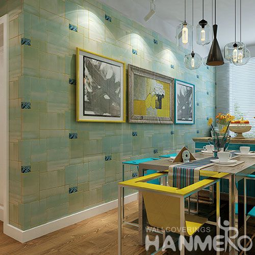 HANMERO Modern Simple Style Photo Quality Suede Wallpaper 0.53 * 10M / Roll Foaming Wallcovering Manufacturer Top Grade