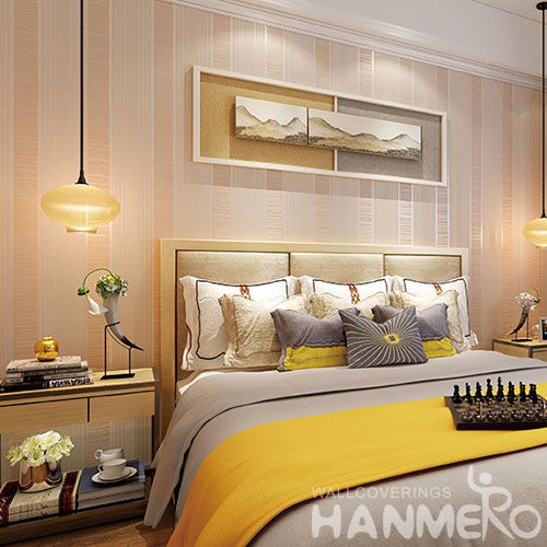 HANMERO Fancy Color Eco-friendly Suede Wallpaper 0.53 * 10M Modern European Study Room Decor Wallcovering Photo Quality