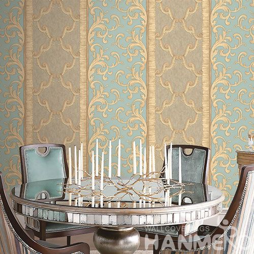 HANMERO Professional Home Wallcovering Europan Style Classic Design PVC Wallpaper for Interior Household Wall