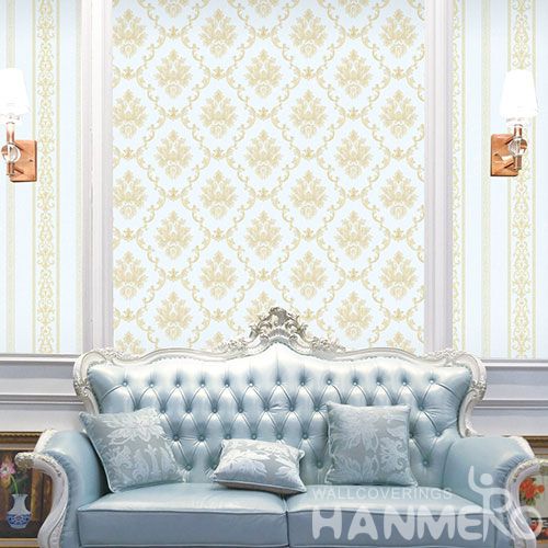 HANMERO Yellow Stripes New Arrival Modern Removable Wallpaper Wallcvoering Non-woven 0.53 * 10M Classic Design for Home Supplier Chinese Vendor