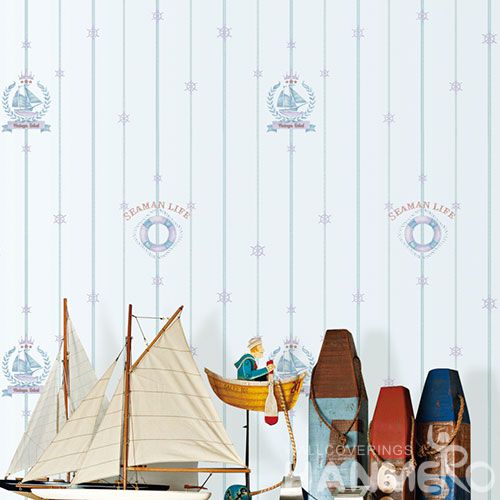 HANMERO Removable Household Decor Non-woven 0.53 * 10M Wallpaper with English Letters Designs and Excellent Quality from Chinese Factory