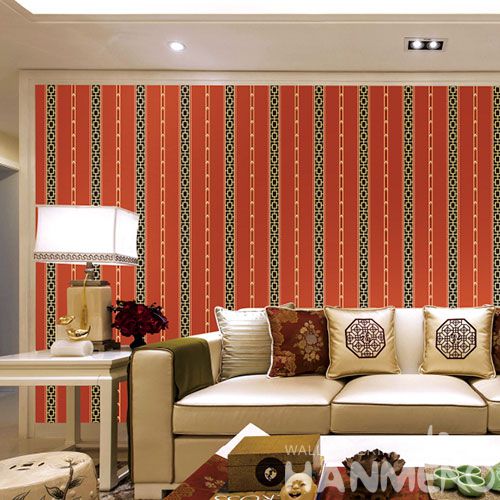HANMERO Modern Chinese Factory Wallcovering 0.53 * 10M / Roll Vinyl PVC Wallpaper for Living Room Wall Decorative