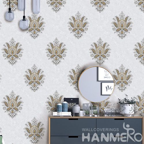 HANMERO Eco-friendly Nature Sense PVC 0.53*10M Wallpaper in Modern Style for Elegant Home Decoration