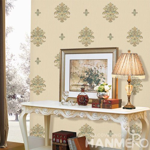 HANMERO PVC 0.53 * 10M Wallpaper Natural Material Chinese Wallcovering Vendor Modern Style for Room TV Sofa Background