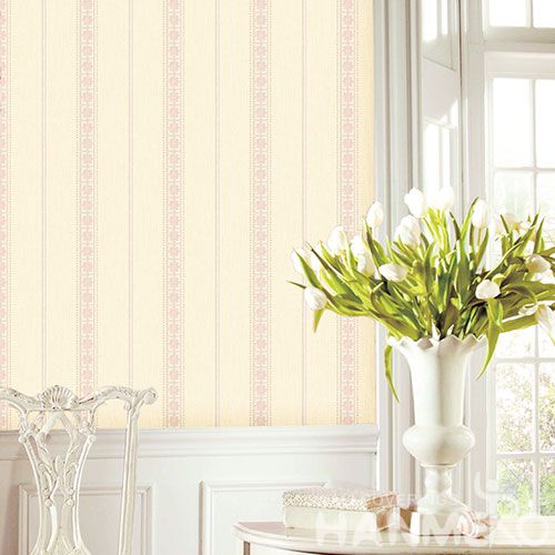 HANMERO Modern Style Stripes Pattern Wallcovering 0.53 * 10M Non-woven Wallpaper Factory Sell Directlly Wallcovering for Household in Stock Wholesale