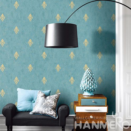 HANMERO Eco-friendly Strippable Home Decoration Wallcovering Modern Simple 0.53 * 10M Non-woven Wallpaper with Wholesale Price Exported