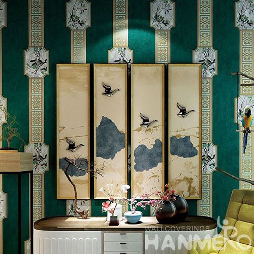 HANMERO Office Study Room Decorative Wallcovering Chinese Factory Hot Sex Nature Suede Wallpaper 0.53 * 10 M / Roll Best Selling