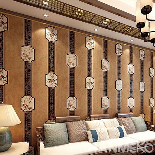HANMERO Newest High Quality Wallcovering Natural Suede Wallpaper 0.53 * 10 M / Roll for Hotel Nightclub Wall Decor CE Certificate