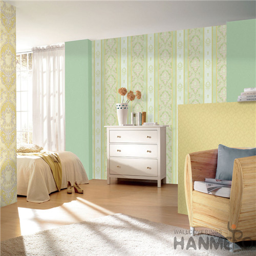 HANMERO Eco-friendly PVC 1.06*15.6M Wallpaper from Chinese Exporter Nature Sense for Interior Home Room Decoration