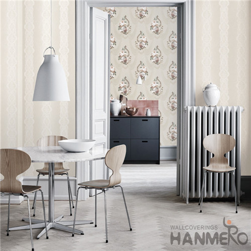 HANMERO Economical Eco-friendly Floral Design Wallpaper PVC 1.06M Natural Sense for Home Desinger European Style On Sale