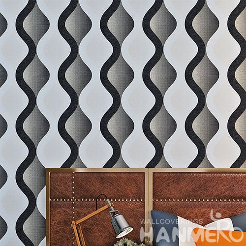 HANMERO Modern Fashion Design Wallcovering Manufacture 0.53 * 10M PVC Wallpaper Study Room Decoration Hot Sex