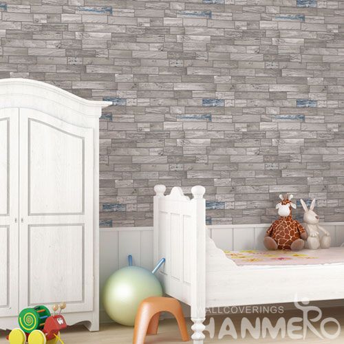 HANMERO PVC 0.53 * 10M Vinyl Wallpaper Store Natural Wood Design Chinese Wallcovering Supplier Room TV Sofa Background Decor