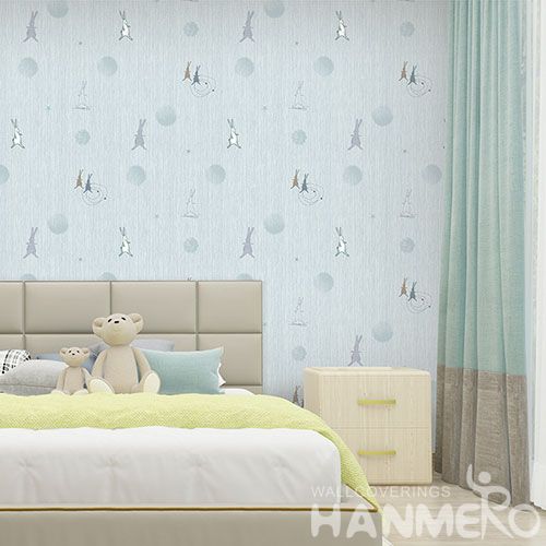 HANMERO 1.06M Non-woven Modern Cartoon Design Wallpaper Fresh Hot Selling Wallcovering Factory Sell Directly