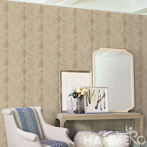 HANMERO China Modern European Design 0.53 * 10M Non-woven Embroidery Wallpaper Room Wall Decor Wallcovering Wholesale Prices