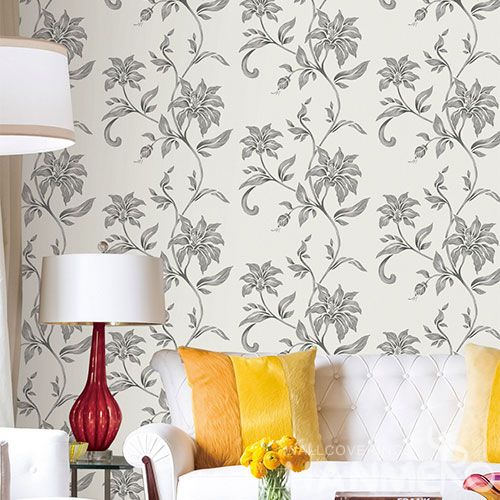 HANMERO Modern European PVC 0.53*10M Wallpaper Fancy Floral Design Wallcovering Wholesale Prices for Living Room Decorative