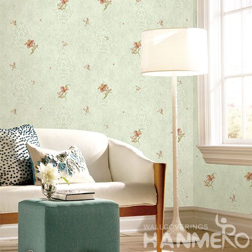 HANMERO Beautiful Flowers Non-woven Embossed Wallpaper 0.53 * 10M Kids Bedroom Wall Decor Chinese New Style Hot Selling