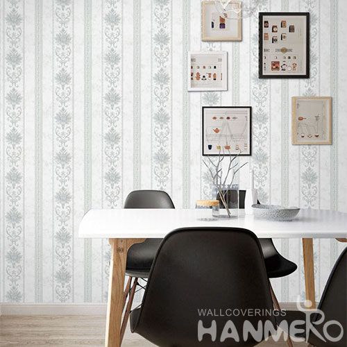 HANMERO Modern Simple Stripes Non-woven Cheapest Price Wallpaper 0.53 * 10M Bathroom Bedroom Decor Wallcovering Chinese Factory