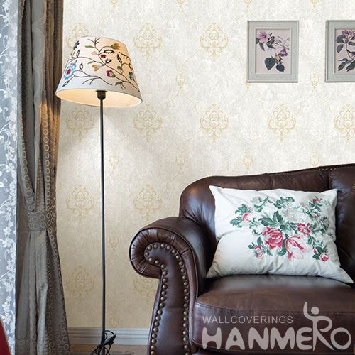 HANMERO New Arrival Embossed European Damask PVC Wallpaper Manufacturer Wholesaler For Wall