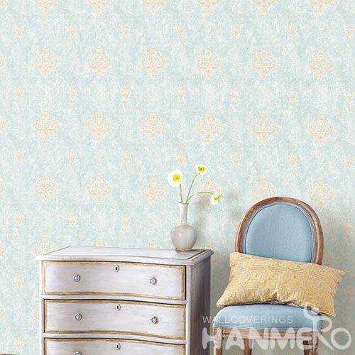 HANMERO New Arrival Embossed European Damask PVC Wallpaper Manufacturer Wholesaler For Wall