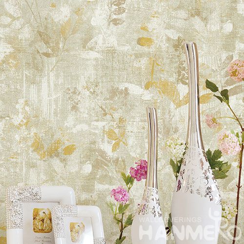 HANMERO New Arrival Embossed Modern Leaf PVC Wallpaper Manufacturer Wholesaler For Wall