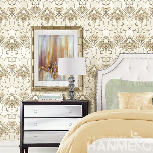 HANMERO Chinese Beatiful Flowers High Quality Household Decor PVC Deep Embossed Wallpaper Bedroom Decorative Wallcovering Good Designs