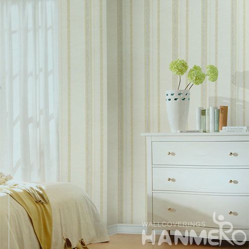 HANMERO PVC New Fashion Stripes Pattern Buy Cheap Wallpaper Living Room Bathroom Wall Manufacturer Designer CE Certificate