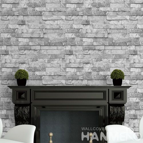 HANMERO Fashion Stylish Interior Decor 3D Wall Art Wallpaper 0.53 * 10M PVC Stone Wallcovering Modern Style Competitive Prices