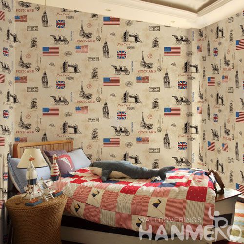 HANMERO Washable Czoy 0.53 * 10 M Wallcovering for Kids Bedroom Chinese Wallpaper Supplier European Style Factory Sell Directly