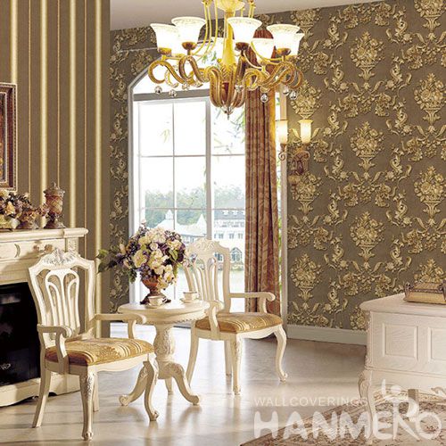HANMERO PVC Strippable Classic Style Wallpaper Professional Chinese Wallcovering Exporter at Wholesale Prices