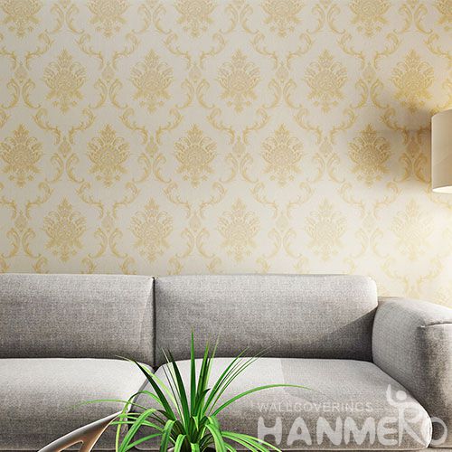 HANMERO Nature Material Classic Pattern 0.53 * 10M / Roll PVC Wallpaper Kids Bed Room Wallcovering Chinese Exporter on Sale