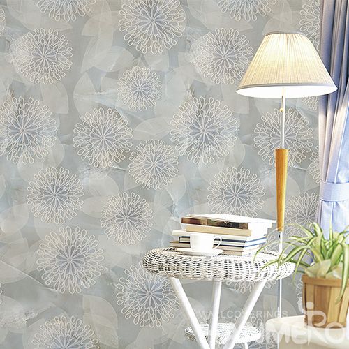 HANMERO Modern 3D Flowers Pattern Wallpaper Living Room.Bedroom.TV Sofa Background Hotel Office Wall Decor Wallcovering