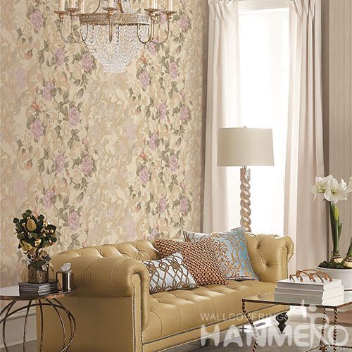 HANMERO Buy Natural Material New Style Wallpaper 1.06M PVC Bedroom House Decorative Wallcovering with Best Prices and CE Certificate