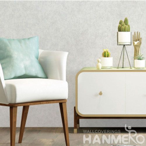 HANMERO European PVC Household Decor Wallpaper Professional Chinese Cozy Pure Color Wallcovering Exporter Wholesale Prices