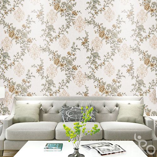 HANMERO Economical Yellow Flowers PVC Wallpaper Modern Classic Style Wholesale from Chinese Factory Favorable Prices