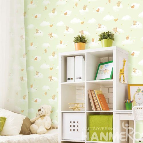 HANMERO Non-woven Strippable Carton Style Wallpaper Professional Chinese Wallcovering Exporter Wholesale Prices Kids Bedroom Decor