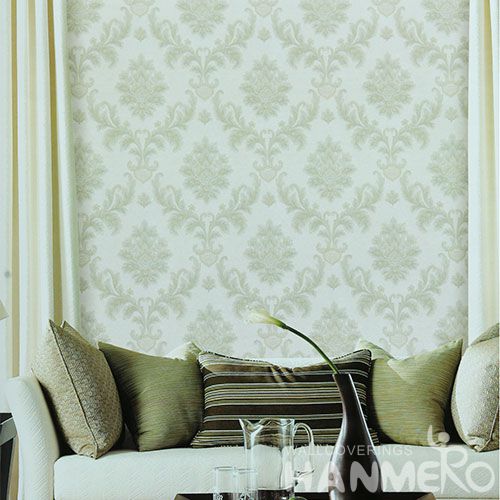 HANMERO Modern Damask Designer Wallpaper PVC 0.7 * 10M Wallcovering Wholesale Prices for Children Room Decorative