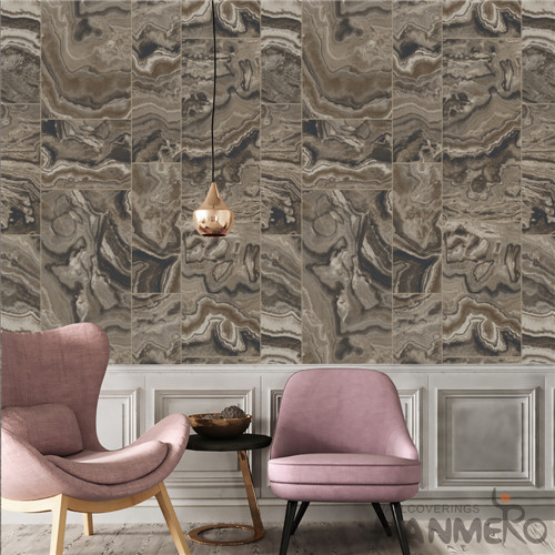 HANMERO PVC Removable Geometric Deep Embossed 0.53*10M TV Background Modern wallpaper in home